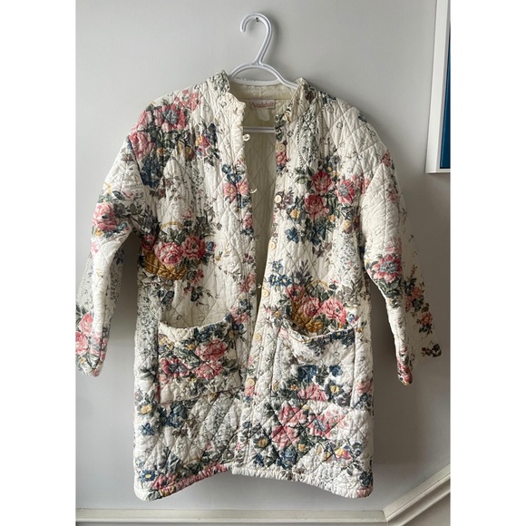 QUILTED vintage floral jacket - Picture 1 of 5